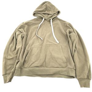 Forever 21 Drawstring Pullover Hoodie Sweatshirt Large Adult Light Olive Green L